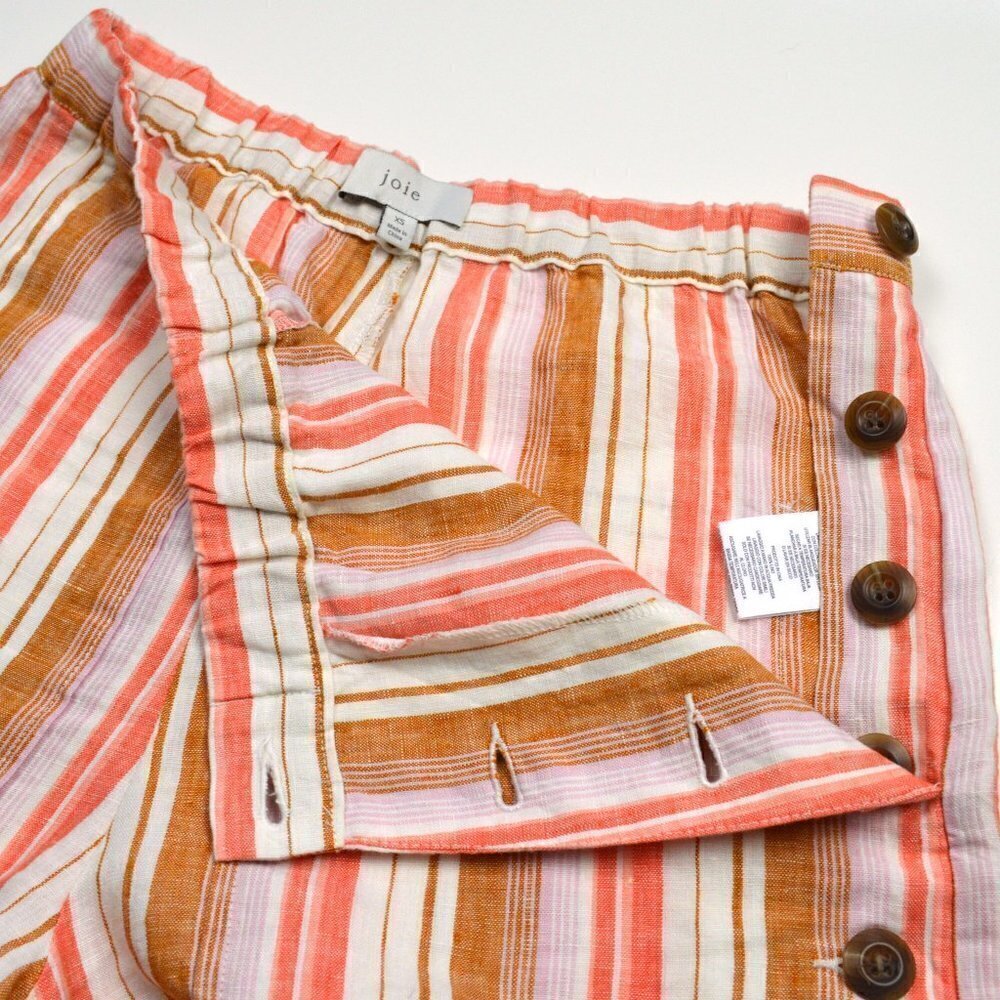 Joie Diradine Stripe Linen Shorts XS - Picture 4 of 6